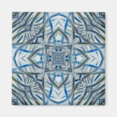 Winter Blue Crystal Pattern Magnet (Vorne)