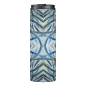 Winter Blue Crystal Pattern Thermosbecher (Rückseite)