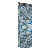 Winter Blue Crystal Pattern Thermosbecher (Nach rechts gedreht)
