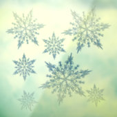 Winter Blue Fensteraufkleber (Blatt 3)