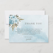 Winter Blue Floral Vielen Dank