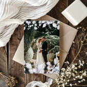 Winter Blue Foliage Foto Vielen Dank, dass Sie ein Dankeskarte