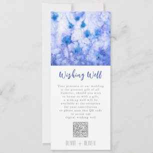 Winter Blue Garden Hochzeitssaison wünscht QR Code Einladung