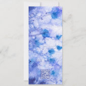 Winter Blue Garden Save the Date Einladung (Rückseite)