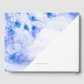 Winter Blue Garden Wedding Gästebuch (Rückseite)