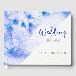 Winter Blue Garden Wedding Gästebuch