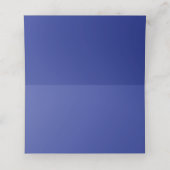 Winter Blue Garden Wedding Platzkarte (Innenseite Aufgefaltet)
