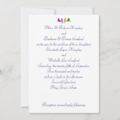 Winter Blue Gay/Lesben Einladung zur Hochzeit (Rückseite)