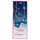 Winter Blue Geschenktüte Für Weinflaschen (Vorderseite)
