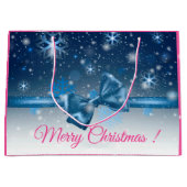 Winter Blue Große Geschenktüte (Vorderseite)