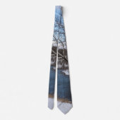 Winter Blue James River Neck Tie Krawatte (Rückseite)