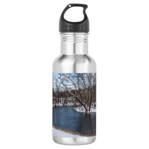Winter Blue James River Stainless Steel Water Bott Edelstahlflasche