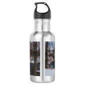 Winter Blue James River Stainless Steel Water Bott Edelstahlflasche (Rückseite)