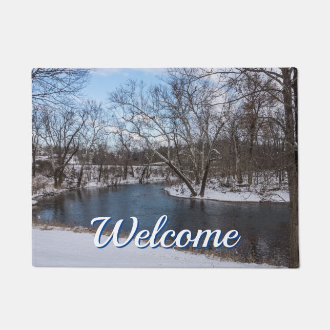 Winter Blue James River Welcome Doormat Fußmatte (Vorderseite)