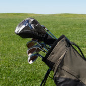 Winter Blue Jay Golf Headcover (In SItu)