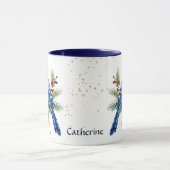 Winter Blue Jay Nature Tasse (Zentrum)