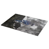Winter Blue Jay Schneidebrett (Ecke)