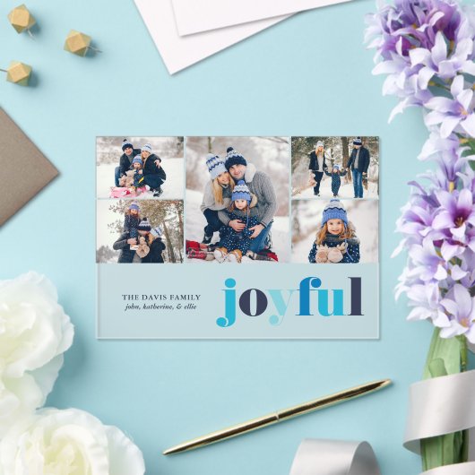 Winter Blue "Joyful" Gallery 5 Fotos Weihnachten Acryleinladungen (In Situ (Hochzeit))