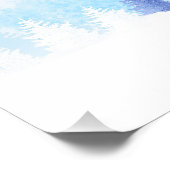 Winter Blue Landschaft Fotodruck (Ecke)