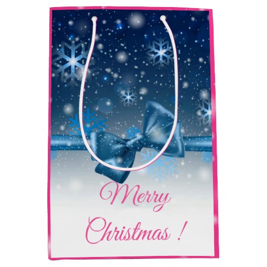 Winter Blue Mittlere Geschenktüte (Vorderseite)