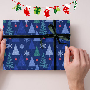 Winter Blue Modern Geschenkpapier
