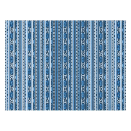 Winter Blue Nordic Design Tischdecke (Vorderseite (Horizontal))
