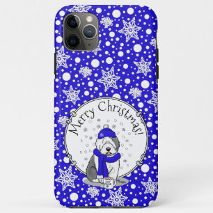 Winter Blue Old English Sheepdog Dog (Grau 1) Nied Case-Mate iPhone Hülle