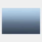 Winter Blue Ombre Geschenkpapier Set (Vorderseite 3)