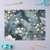 Winter Blue Pastel Vintag Inspiriert Seidenpapier (Basteln)