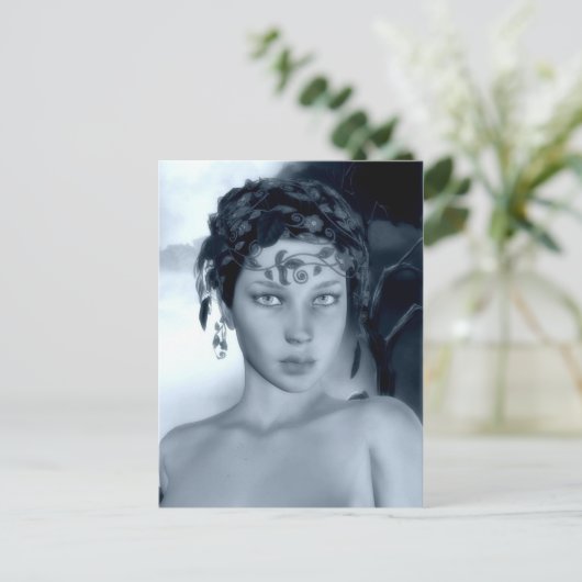 Winter Blue Postcard Postkarte (Stehend Vorderseite)