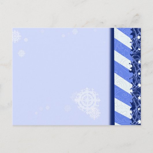 Winter Blue Postkarte (Vorderseite)