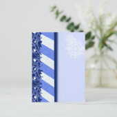 Winter Blue Postkarte (Stehend Vorderseite)