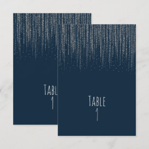 Winter Blue & Silver Sparkling Ice Lights Table Einladung
