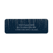 Winter Blue & Silver Sparkling Ice Lights Wedding (Vorne)