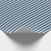 Winter Blue Ski Wrapping Paper Geschenkpapier (Ecke)