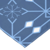 Winter Blue Snow and Ice Tableclout Tischdecke (Schrägansicht)