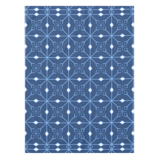 Winter Blue Snow and Ice Tableclout Tischdecke (Vorderseite)