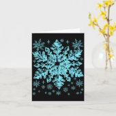 Winter Blue Snowflake Christmas Xmas Costumes Men Karte (Gelbe Blume)