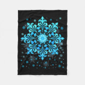 Winter Blue Snowflake Pjs Christmas Xmas Men Women Fleecedecke (Vorderseite)
