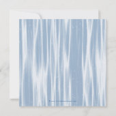 Winter Blue Snowflakes Quinceanera Einladungen (Rückseite)