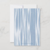 Winter Blue Snowflakes Quinceanera UAWG RSVP Karte (Rückseite)