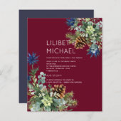 Winter Blue Thistle Eucalyptus Wedding Wonderland (Vorne/Hinten)