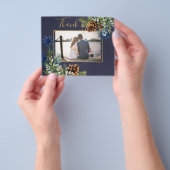 Winter Blue Thistle Eucalyptus Wedding Wonderland Flyer (Gruppe)