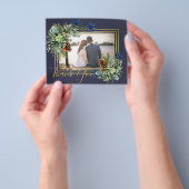 Winter Blue Thistle Eucalyptus Wedding Wonderland Flyer (Gruppe)