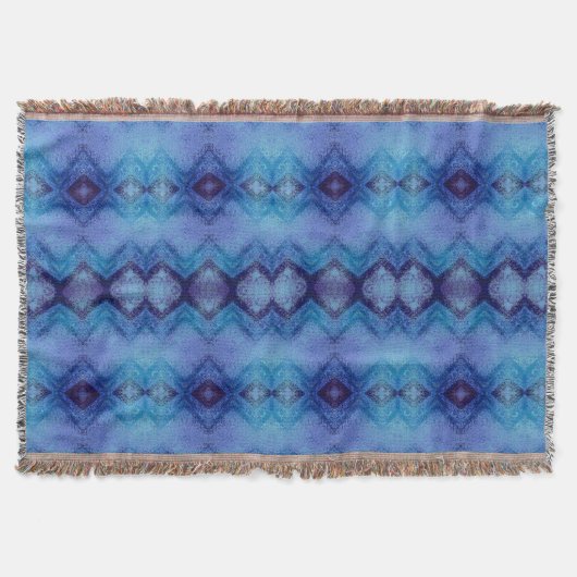 winter blue tone Throw Blanket Decke (Vorderseite)