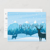 Winter Blue UAWG Postkarte mit Wahlmöglichkeit (Vorne/Hinten)