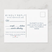 Winter Blue UAWG Postkarte mit Wahlmöglichkeit (Rückseite)