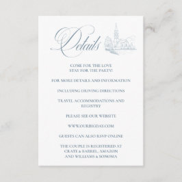 Winter Blue Umschlagkarte Details Begleitkarte