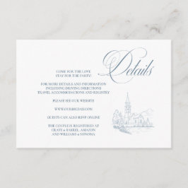 Winter Blue Umschlagkarte Details Begleitkarte