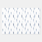 Winter Blue Watercolor Geschenkgutschein Wrap Set Geschenkpapier Set (Vorderseite 2)